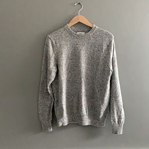 Cozy soft grey crew neck sweater